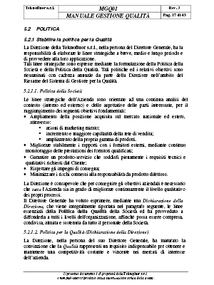 POLITICA QUALITA'