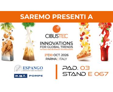 A.G.I. Pompe a Cibustec 2026 - Le nostre pompe presenti allo stand