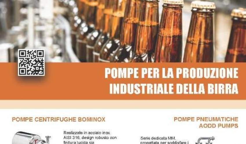 L'APPLICAZIONE DEL MESE! POMPE PER LA PRODUZIONE INDUSTRIALE DELLA BIRRA