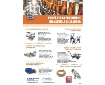 L'APPLICAZIONE DEL MESE! POMPE PER LA PRODUZIONE INDUSTRIALE DELLA BIRRA