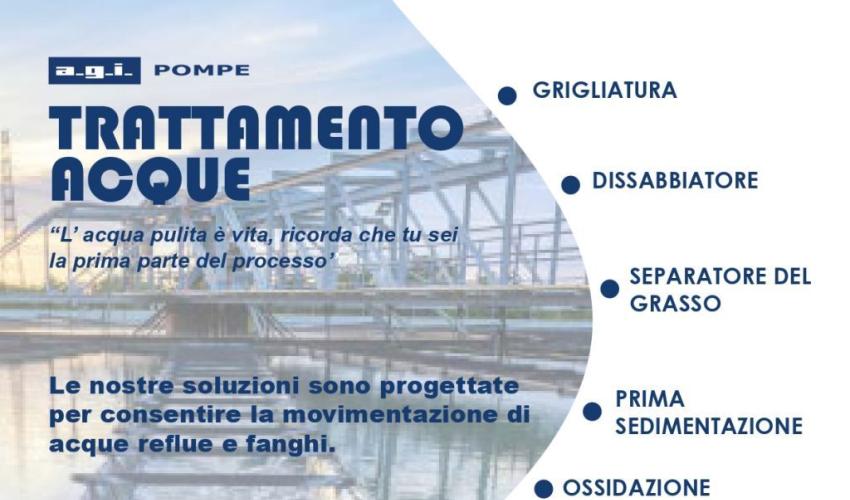 POMPE INDUSTRIALI PER IL TRATTAMENTO DELLE ACQUE