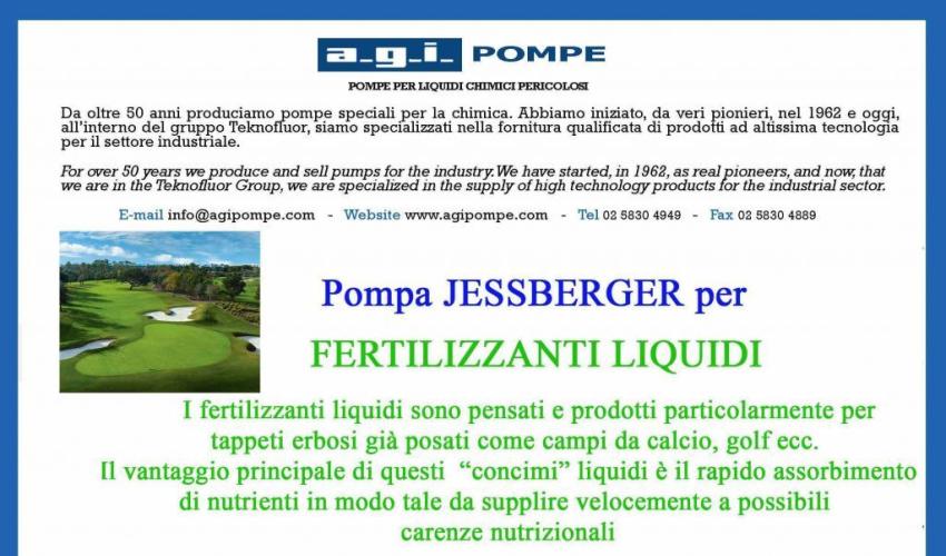 AGI POMPE - POMPE PER TRAVASO FERTILIZZANTI "JESSBERGER"