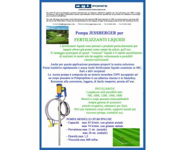 AGI POMPE - POMPE PER TRAVASO FERTILIZZANTI "JESSBERGER"