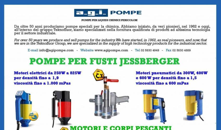 AGI POMPE - POMPE PER FUSTI "JESSBERGER"