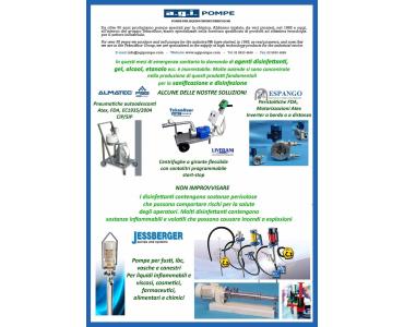 AGI POMPE - POMPE PER GEL DISINFETTANTI