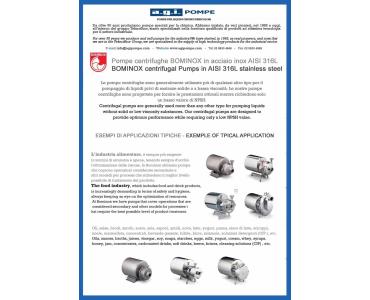 BOMINOX - POMPE IN ACCIAIO INOX