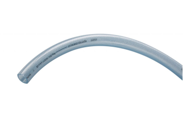 CRYSTAL-CLEAR PVC HOSE WITH FABRIC REINFORCEMENT - 5 MTS